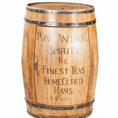 Barrel Wine Rack Home Bar Vintage Wood Bar Table Wood Cabinets Round new