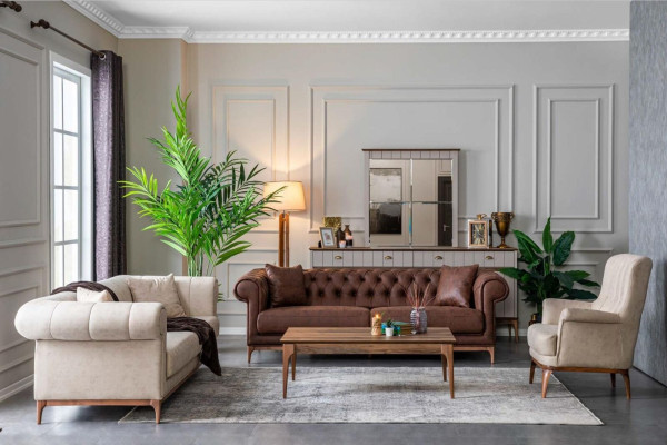 Three Seater Comfortable Sofa Italian Design Couches Furniture Sofas Couch