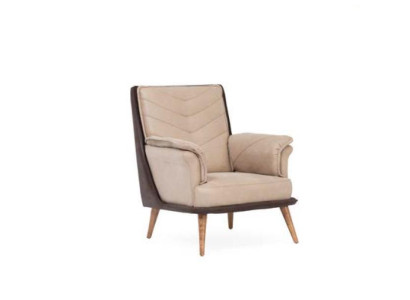 Soft chair on wooden legs for relaxing in the living room new