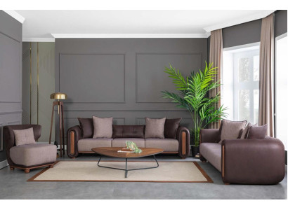 Luxury Couch Furniture Sofas Couches 3pcs. Set Suite Sofa set Fabric