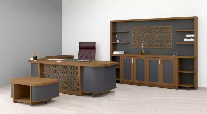 Designer Office Suite Study room Furniture Luxury Set Desk 4pcs