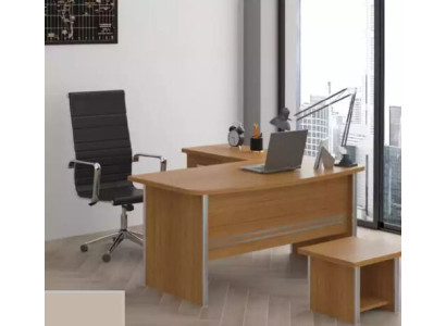Light brown corner desk office furniture luxury office furnishings design