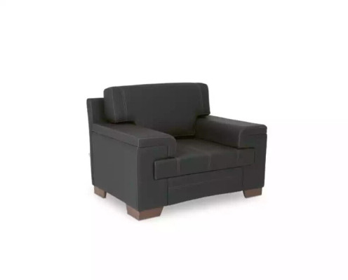 Armchair Textile Fabric Office furniture Black upholstered armchair study