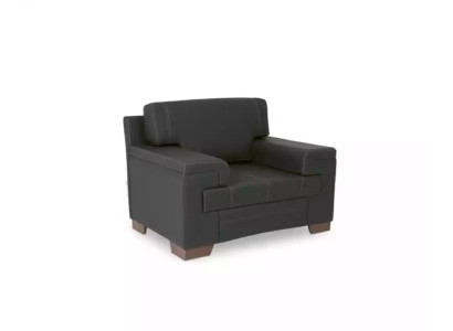 Armchair Textile Fabric Office furniture Black upholstered armchair study