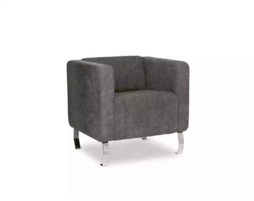 Gray Armchair Modern Design Furniture Study room new Office Textile