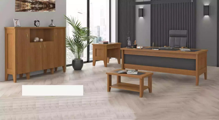 Complete's Office Desk Furnishings Coffee table Wardrobe 4pcs