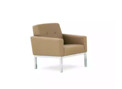 Armchair Office furniture Study room Beige Seat Wood Furniture Upholstered armchair