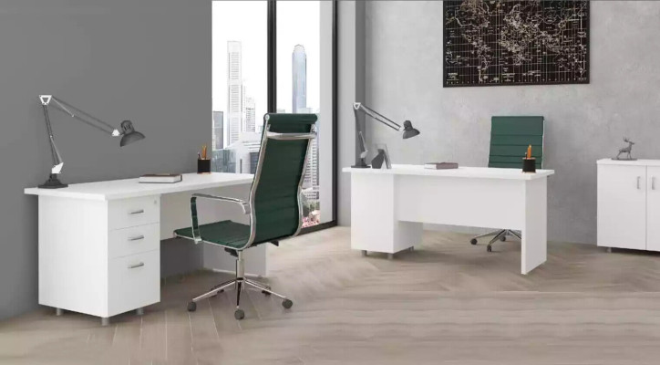 Desk White Luxury Study room Office furniture Table Desks