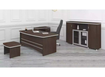 Modern Office Set Desk Wardrobe Side tables Complete 4 pieces
