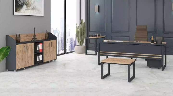 Large Office furniture Complete's Set Study room furniture Wardrobe Desk