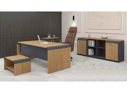 Large Study room Set Desk Chest of drawers Coffee table Complete it