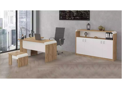 Office for Praxis Law Firm Office Complete e Furnishings Wardrobe Table 3-piece