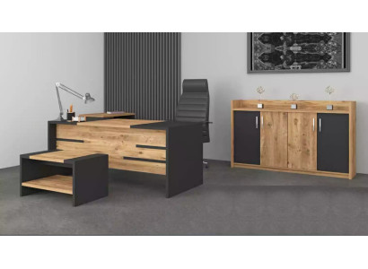 Office furniture set office suite desk wardrobe style modern new 4 pieces.