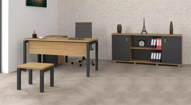 Office Furnishings Desk Filing cabinet Wardrobe Coffee table 2-piece set