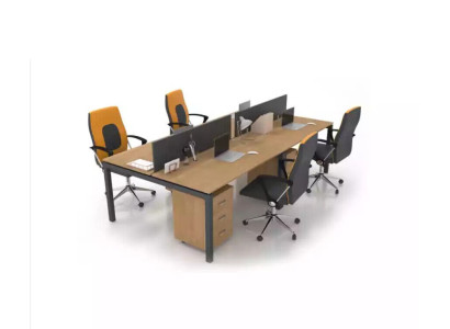 Large Desk Office Furnishings Team Table 4 People Office furniture
