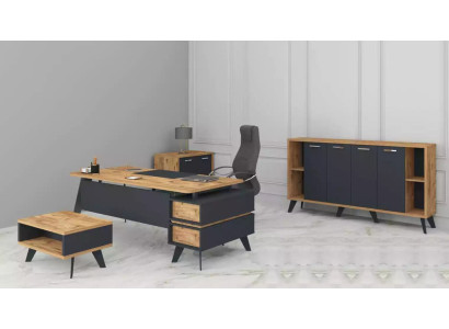 Furnishings Office Set Study room Desks Cabinets Table 4pcs