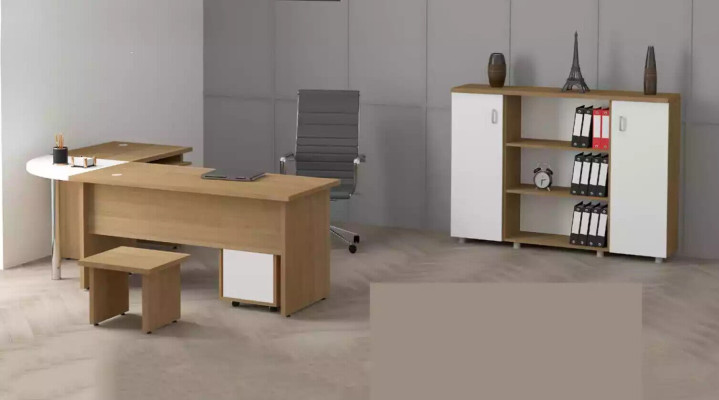 Heller Office furniture Set Study room Desk Filing cabinet Table