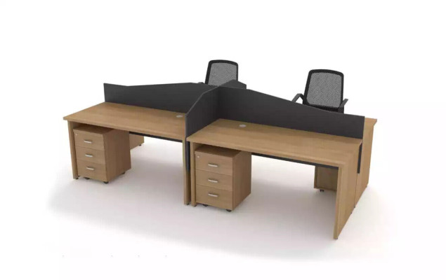 Wooden Furniture Office Furnishings Large Desk Design Study room