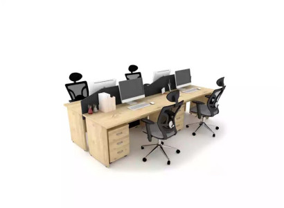 Large Wood Desk Study room Computer desk Modern office furniture
