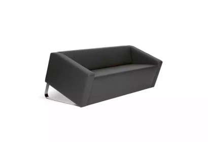 Stylish sofa office three-seater textile couch living room furniture