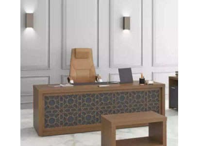 Classic r Desk Study room Table Wooden furniture Office 220x90cm