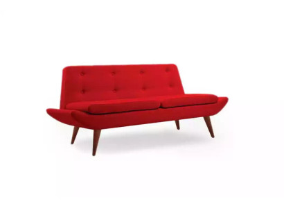 Red Two-seater Study room furniture Designer Luxury Upholstered Sofa Furniture
