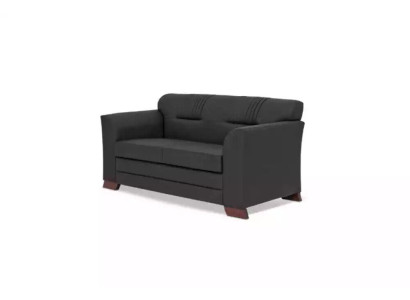 Black Two-seater Modern Office Furniture Upholstery Sofas Study room