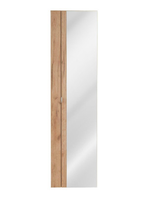 Wall cupboard with Mirror Bathroom Shelf High Hanging Tall Cabinet