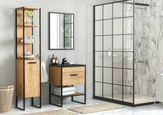 Design Bathroom Furniture Bathroom 5 pcs. Set Suite Wardrobe Washbasin