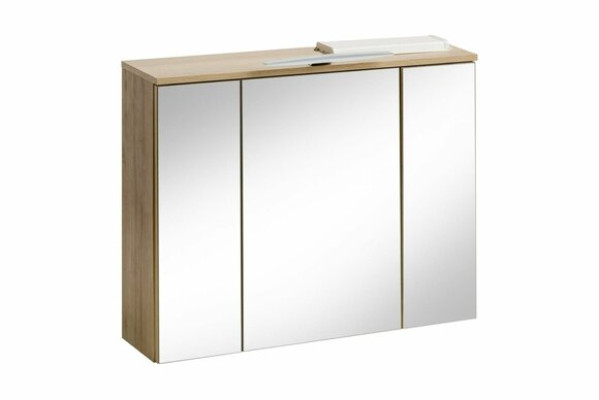 Mirror cabinet wall cabinet Bathroom cabinet decoration with mirror 80 cm LED