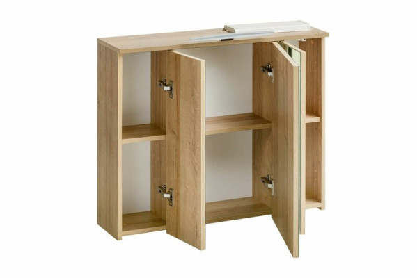 Mirror cabinet wall cabinet Bathroom cabinet decoration with mirror 80 cm LED