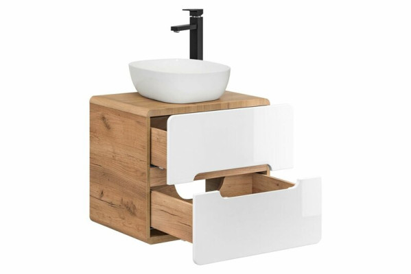 Washbasin Bathroom Washbasin with attachment basin 60cm base cabinet high gloss