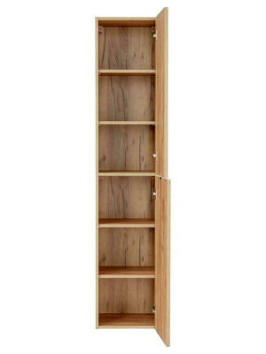 High-quality Bathroom Wardrobe Tall Cabinet Wood Bathroom Furniture Luxury