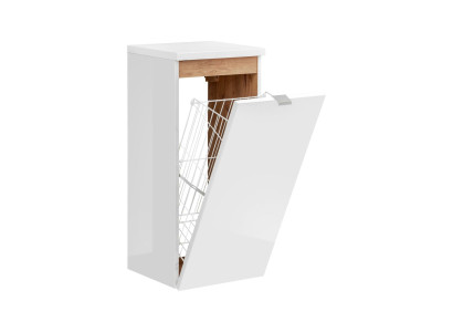 Universal Wall Cupboard Wardrobe Decorative Bathroom Furniture with a Laundry Basket