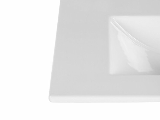 Deko Ceramics Washbasin Washbasin Countertop washbasin White Washbasin