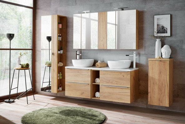 Design Bathroom Furniture Bathroom 8 pcs. Set Suite Wardrobe Washbasin