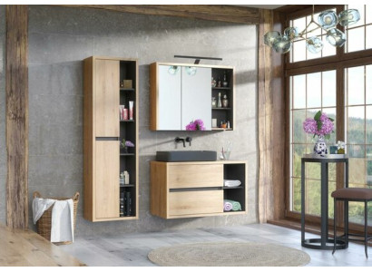 Design Bathroom Furniture Bathroom 3 pcs. Set Deco Suite Wardrobe Washbasin