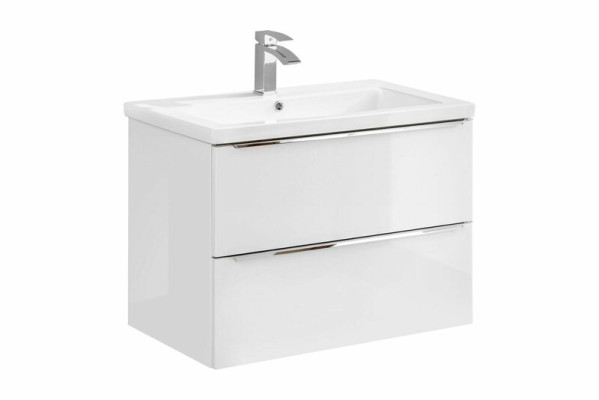 Bathroom furniture set 80cm Washbasin with base cabinet Washbasin drawer Wall cupboard