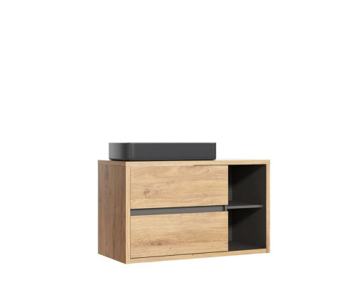 Washbasin base cabinet with Washbasin hanging 100 cm bathroom cabinet