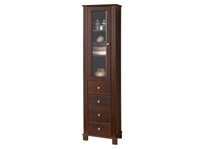High-quality Bathroom Wardrobe Tall Cabinet Decorative Wood Bathroom Furniture Luxury