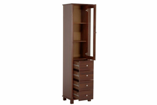 High-quality Bathroom Wardrobe Tall Cabinet Decorative Wood Bathroom Furniture Luxury