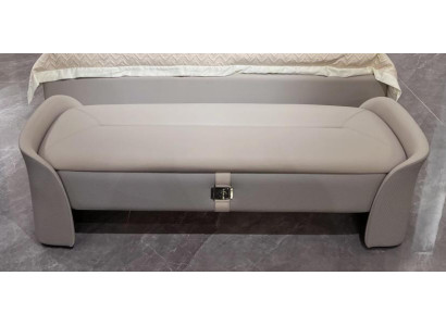 Gray Bedroom Stool Wood Furniture Chest Storage Chest Footstool