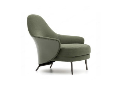 Luxury armchair upholstered armchair chaise longue living room dining room green