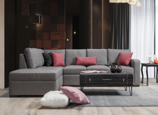 Living room Upholstery Furniture Luxury Corner sofa L-shape Modern Design Sofa Couch