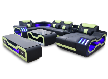 Living room set U-shape Corner sofa Coffee table and TV stand Modern new