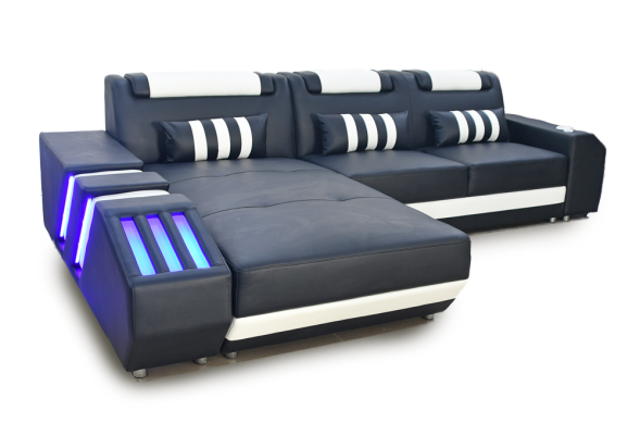 Corner sofa Corner suite Sofa Couch Upholstery Living landscape Suite L-shape