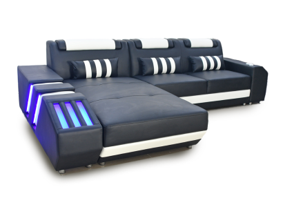 Corner sofa Corner suite Sofa Couch Upholstery Living landscape Suite L-shape
