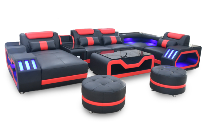 Multifunction Sofa Couch Living landscape Couches Upholstery Sofas LED lighting