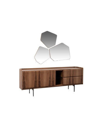 Modern Dining room Luxury Suite Dining table 2x Chairs Sideboard Chest of drawers