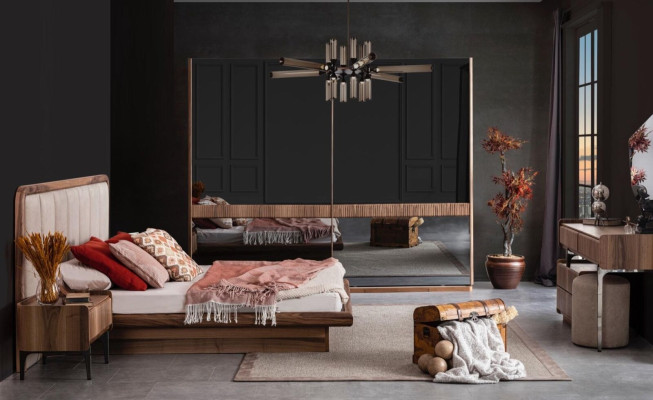 Luxurious Bedside tables Wood Storage Tables Bedroom Furniture Furnishings